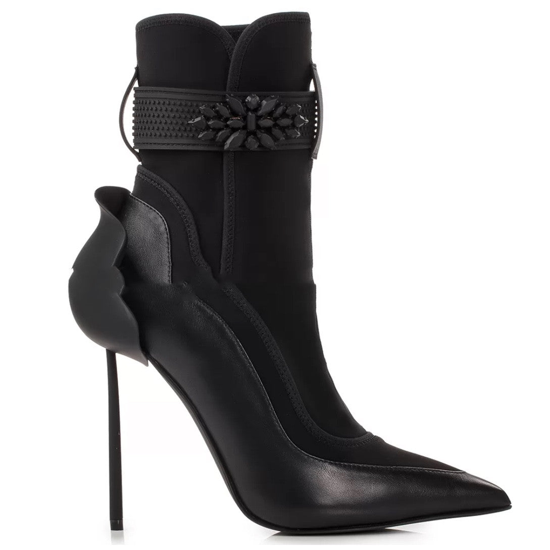 Women's Bud Stiletto Pointed Toe High Heel Ankle Boots