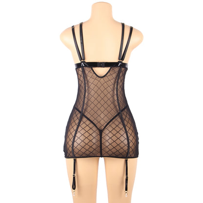 Luscious Lingerie Mesh Outfit (M-5XL)