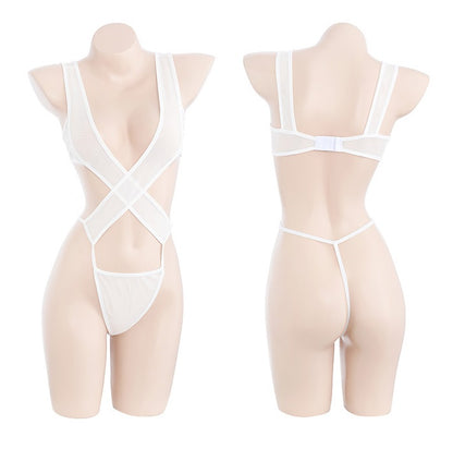 Women's Pure Desire Mesh Binding Underwear Set