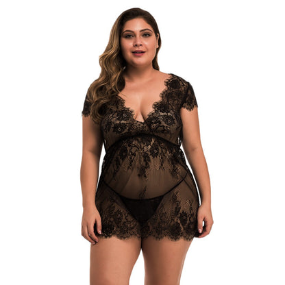 Full Size Lingerie w/ Lace Trim