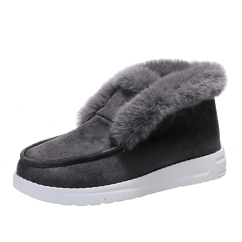 Warm Plush Fur Ankle Boots Women