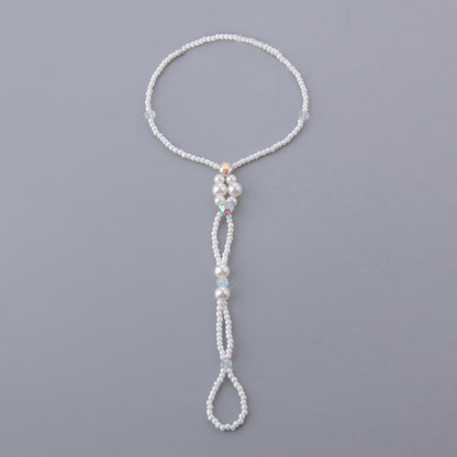 HALF OFF NOW!!!! Niche Design Beach Pearl Stretch Anklet