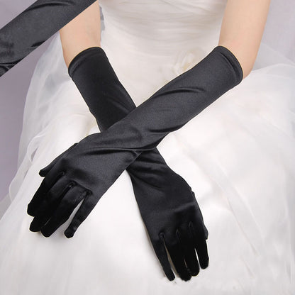 Wedding Dress Banquet Holiday Gloves Multicolor