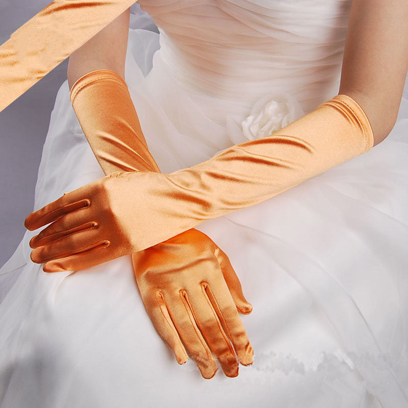 Wedding Dress Banquet Holiday Gloves Multicolor