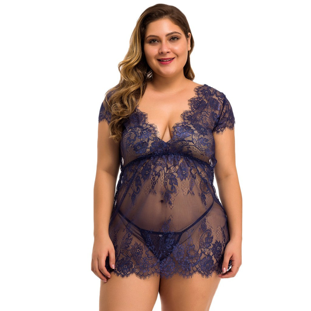 Full Size Lingerie w/ Lace Trim