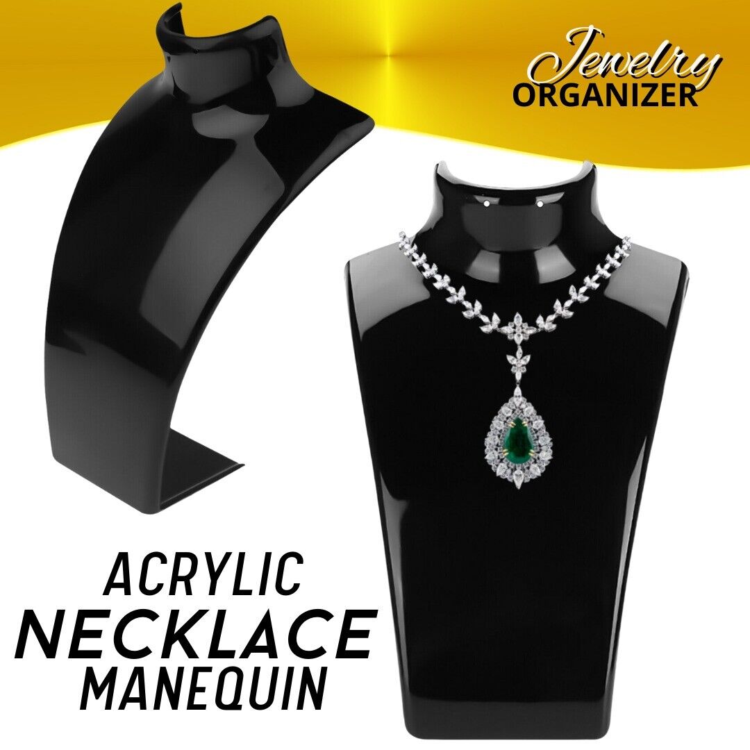 Acrylic Display Stand Necklace Pendant Bust Jewelry Mannequin