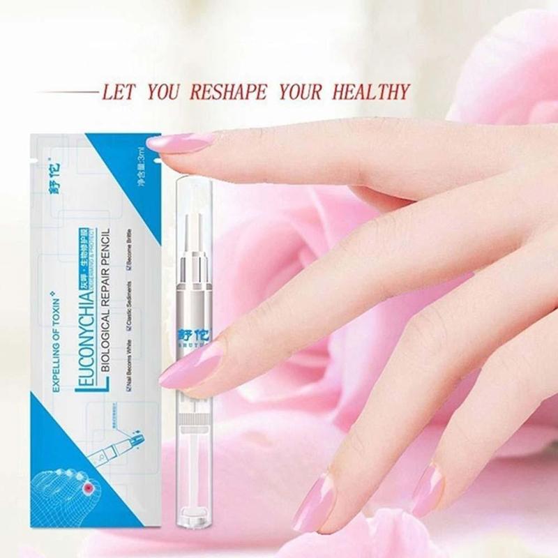 Pluma para tratamiento de hongos en las uñas, solución de reparación biológica antihongos, aceite nutritivo de 3ml, restaura las uñas de los pies saludables, 1 Uds.