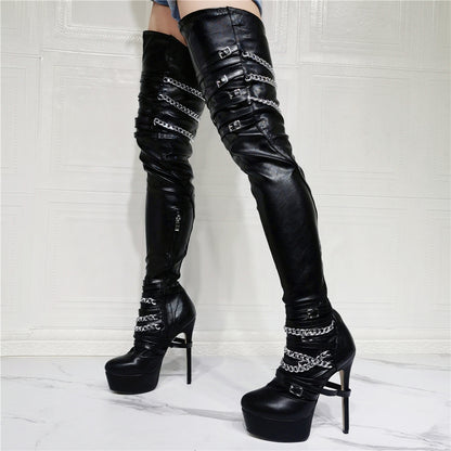 High Heel Elastic Over-the-knee Thigh Boots