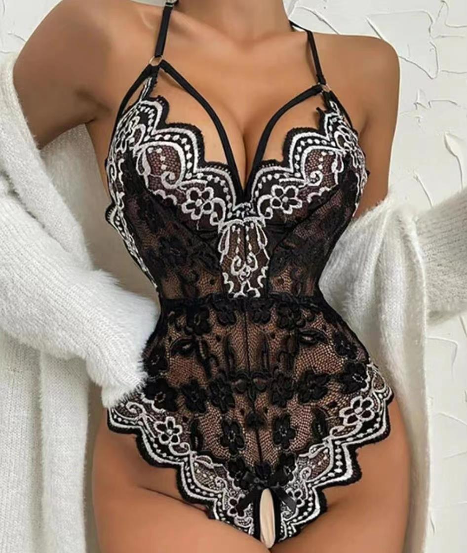 Lace Seductive & Transparent Lingerie One Piece Teddy