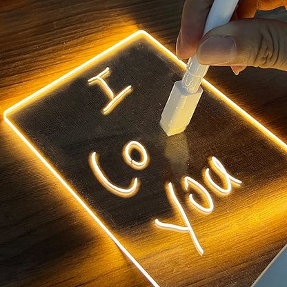 Creative Note Led Night Light USB Message Board