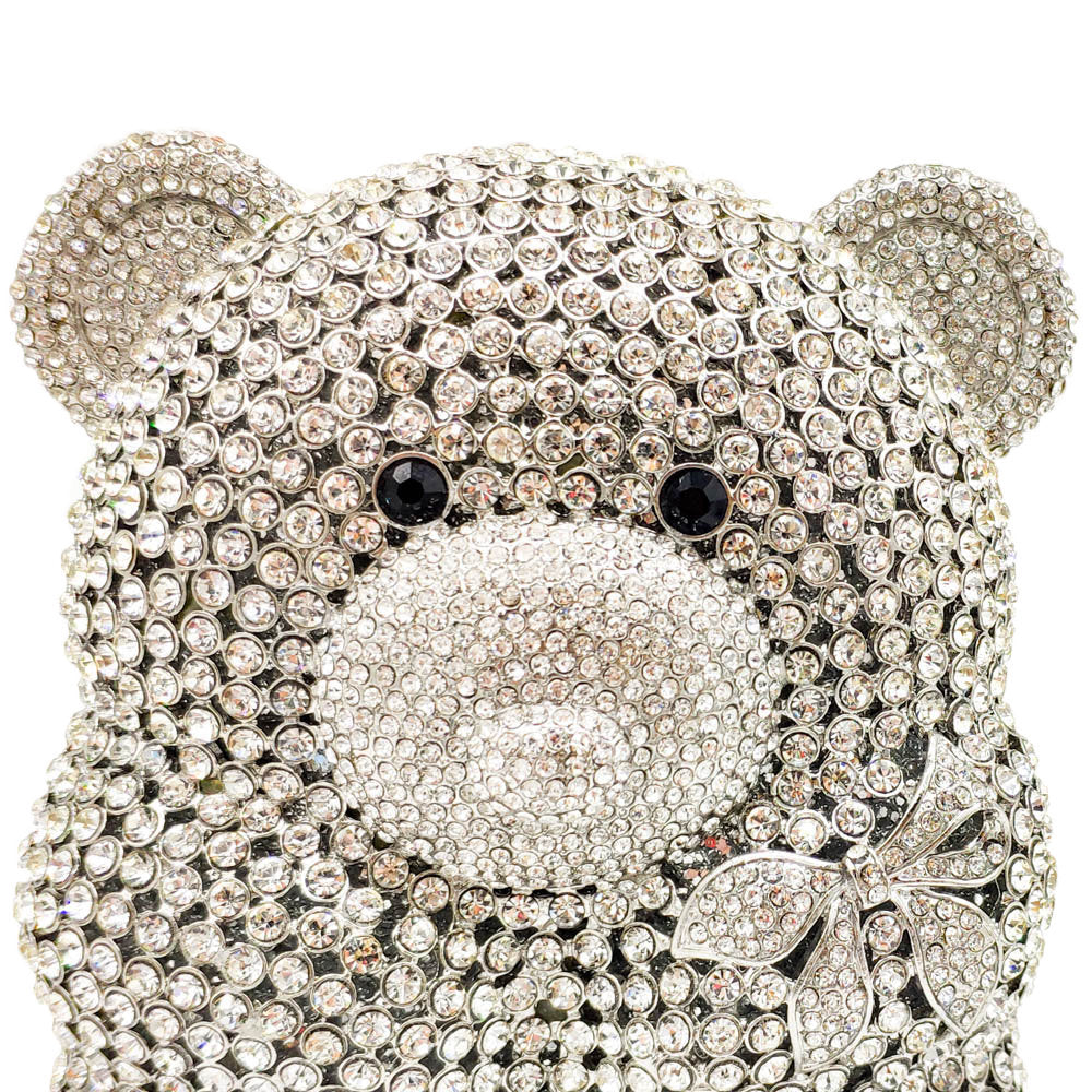 Bolso de noche para mujer con embrague de fiesta y diamantes de oso