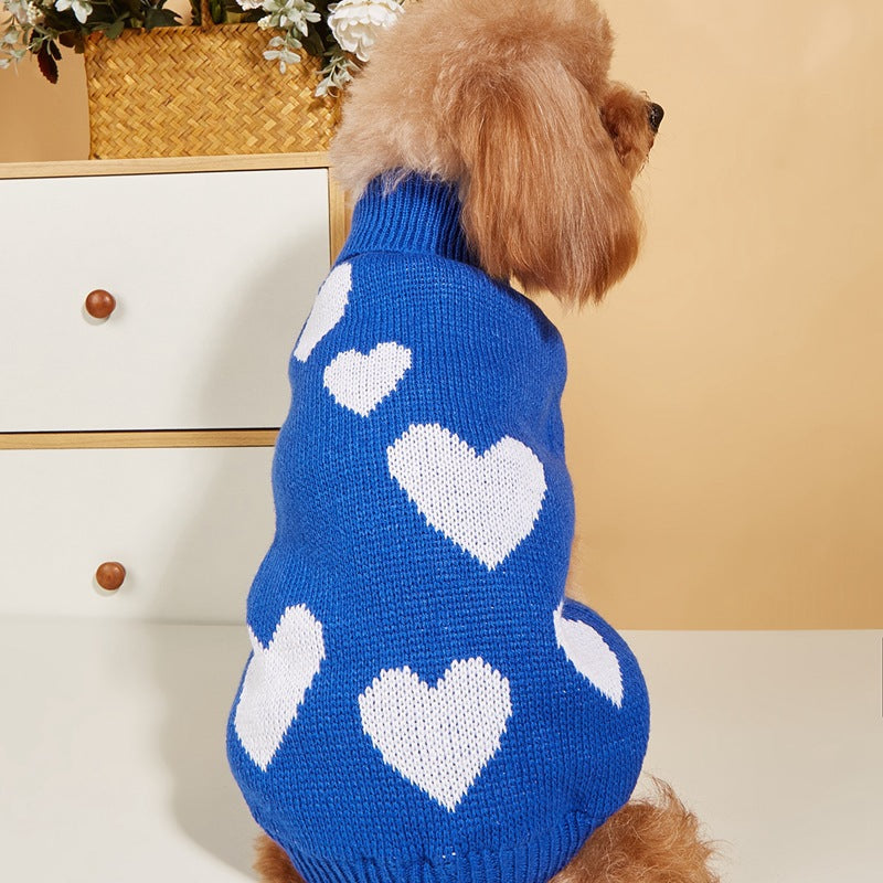 Valentine's Day Love Dog Knitted Sweater