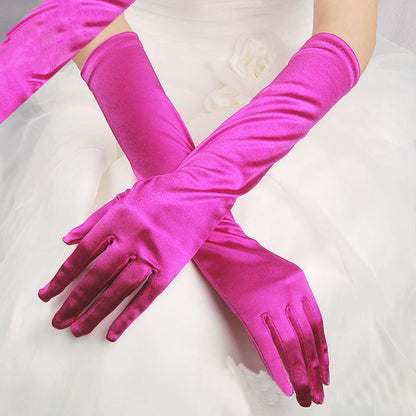 Wedding Dress Banquet Holiday Gloves Multicolor