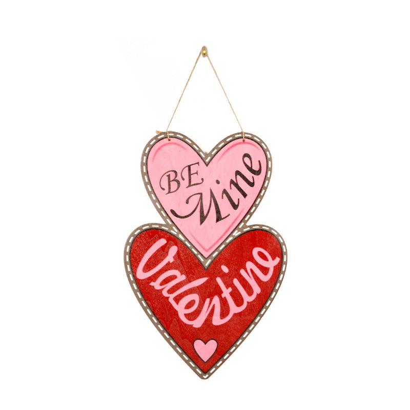 Valentine's Day Party Decorative Wooden Doorplate