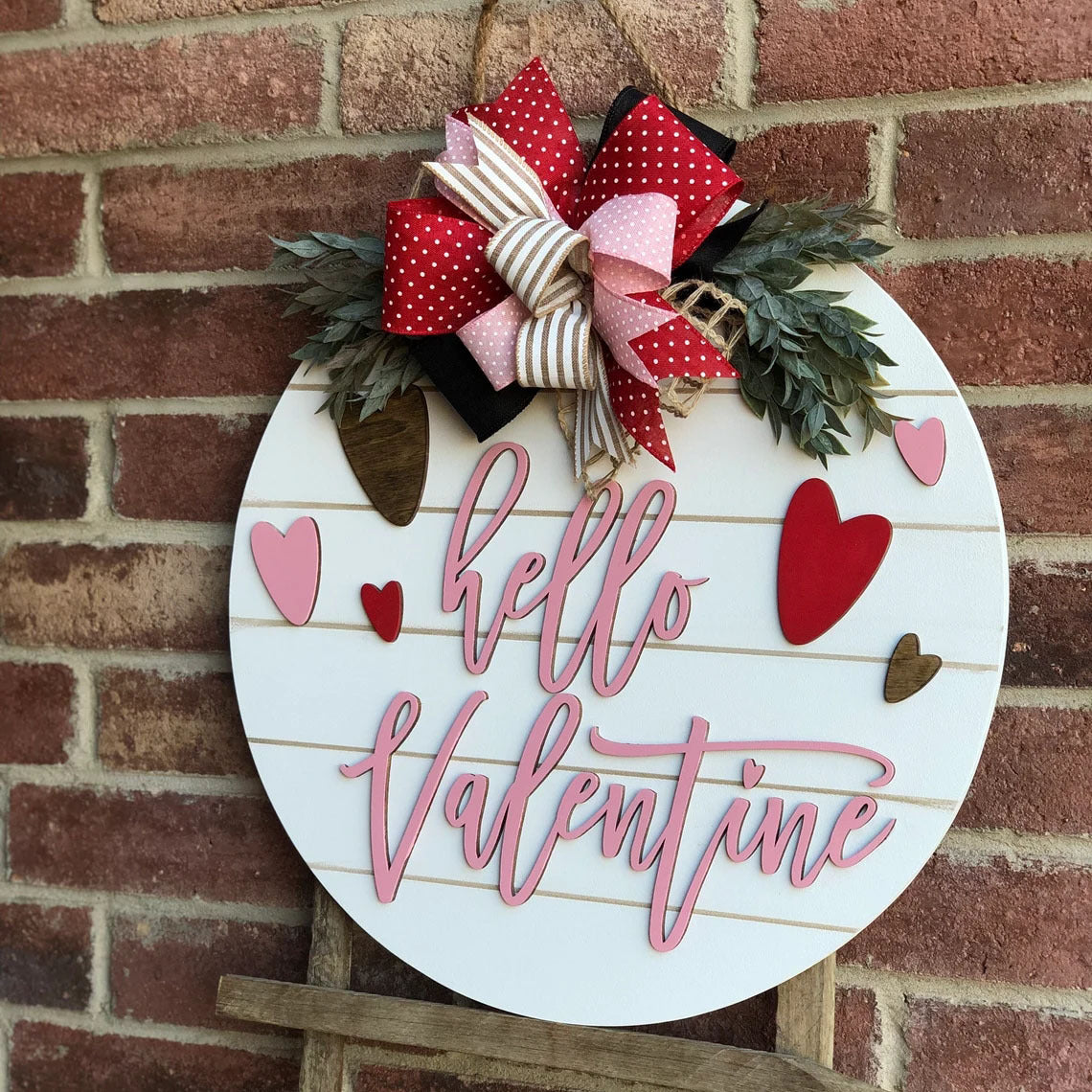 Garland Valentine's Day Decorations Door Hanging