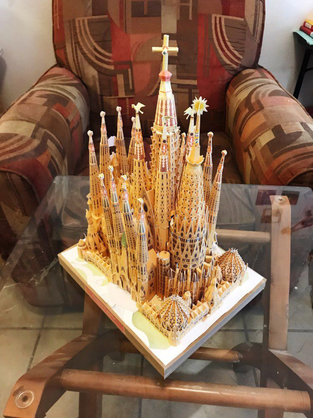 ON SALE!!! 505 OFF!!! Spain Sagrada Familia DIY 3D Paper Model Building Kit Cardboard