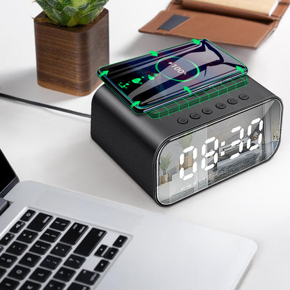 Wireless Charging Bluetooth Speaker Led Alarm Clock