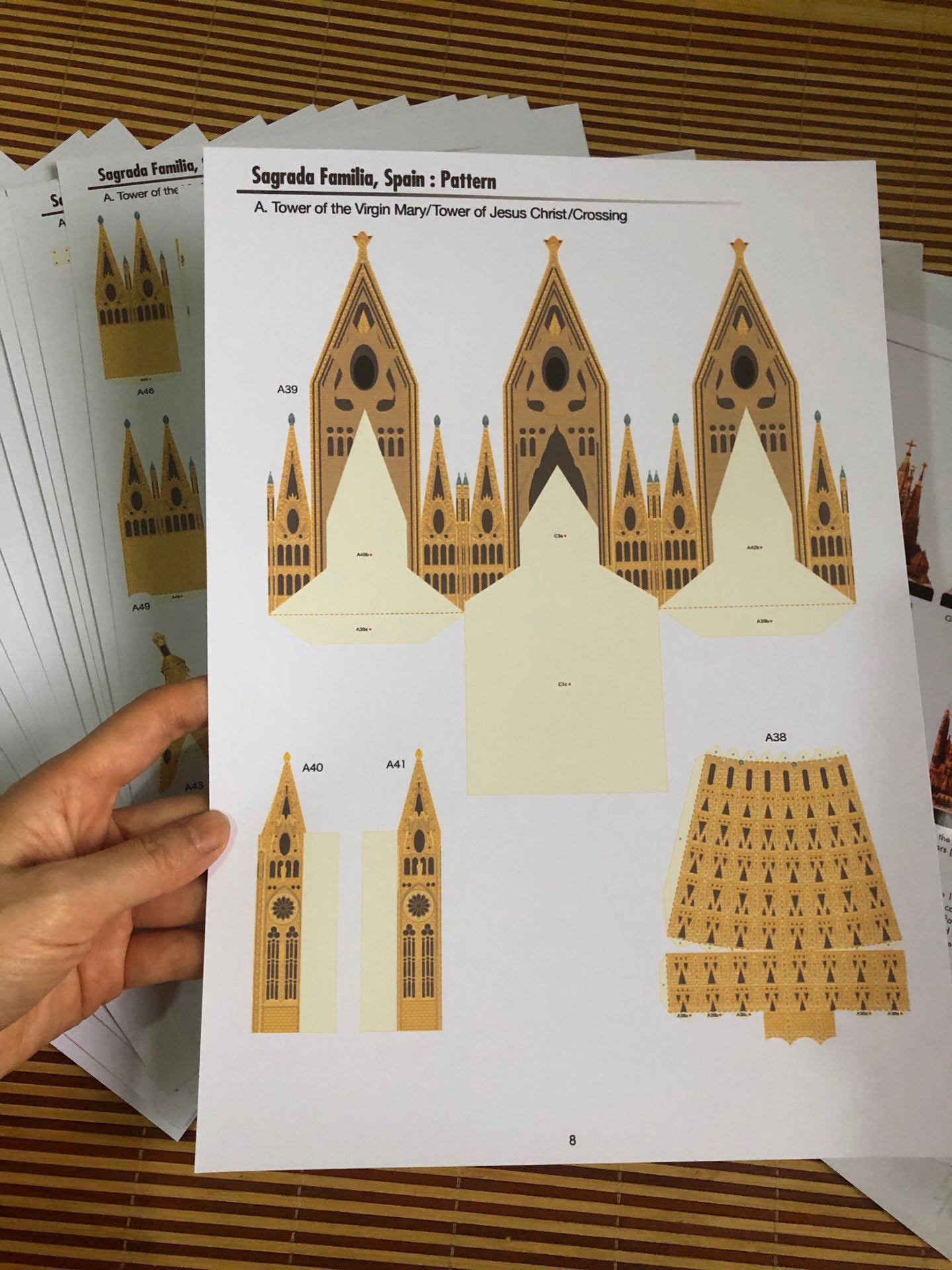 ¡¡¡EN VENTA!!! 505 DE DESCUENTO!!! España Sagrada Familia DIY 3D Modelo de papel Kit de construcción Cartón