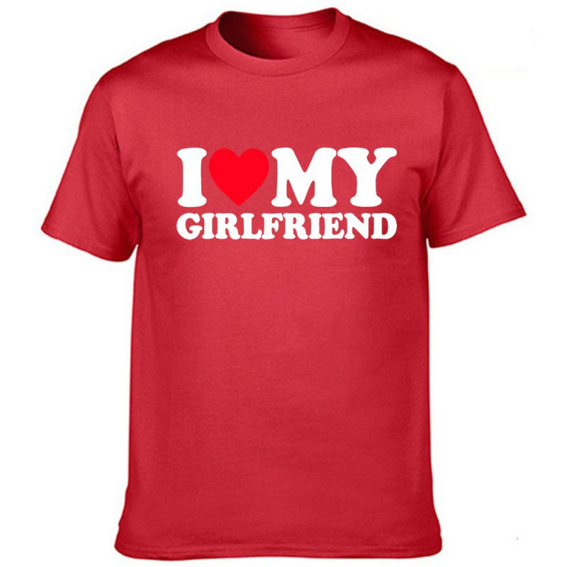 I Love My Girlfriend Men's Valentine's Day T-shirt