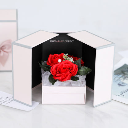 Valentine's Day Creative Roses Jewelry  Box