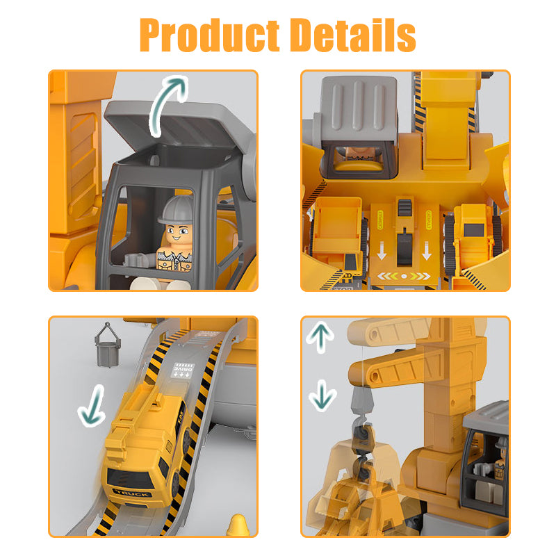 4 In 1 Deformation Engineering Scene Excavator Toy