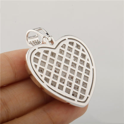 925 Silver Heart Shaped Zircon Pendant