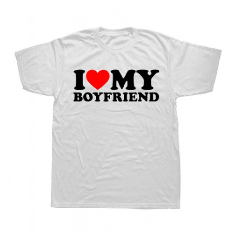 I Love My Girlfriend Men's Valentine's Day T-shirt