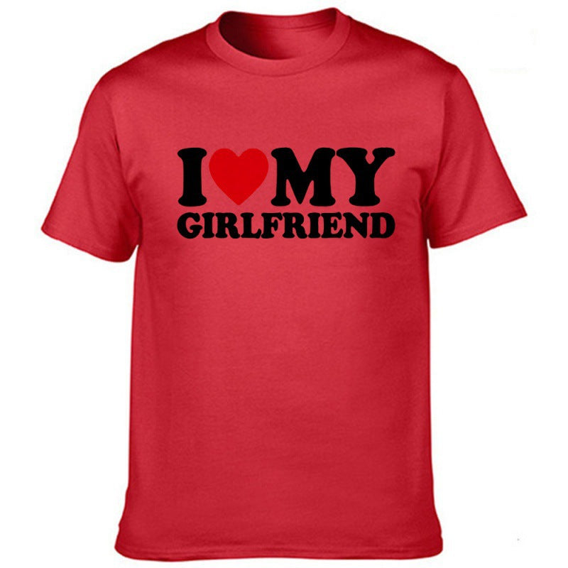 I Love My Girlfriend Men's Valentine's Day T-shirt