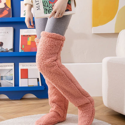 Over Knee High Fuzzy Long Socks