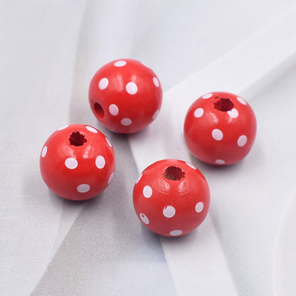 20pcs Valentine's Day Red Heart-Shaped Bead Set