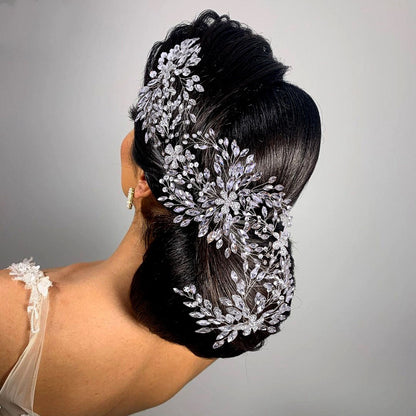 ¡¡¡EN VENTA!!! $20 DE DESCUENTO!!! Accesorios para el cabello de boda con diamantes de imitación de estilo floral hermosos de alta gama