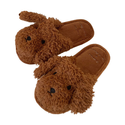 Pantuflas "Cachorro" de felpa cálidas para interiores