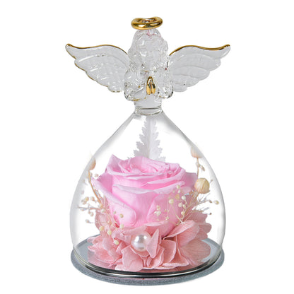 Valentine's Day Rose Glass Cover Ornaments