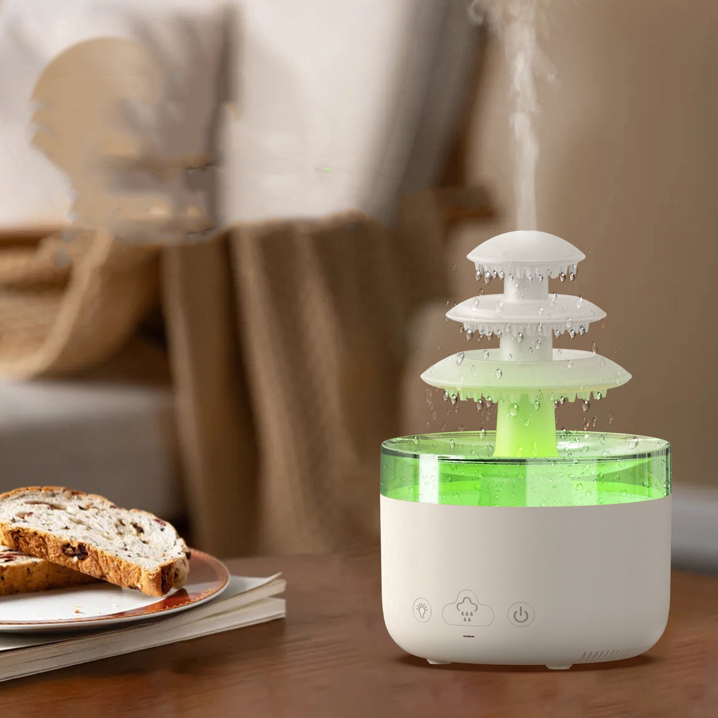 New Cloud Rain Air Humidifier With Colorful Light