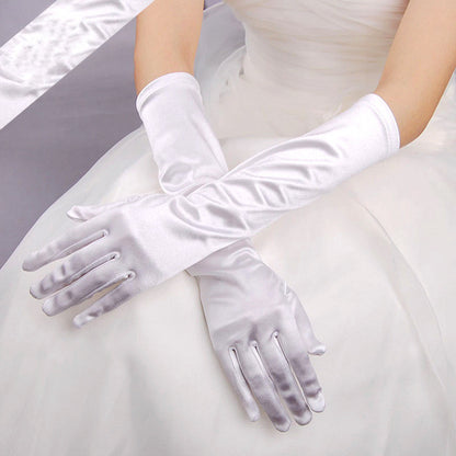 Wedding Dress Banquet Holiday Gloves Multicolor