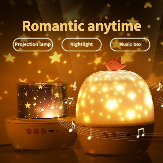 6 Kinds Of Projection Patterns Bluetooth Sound Lamp