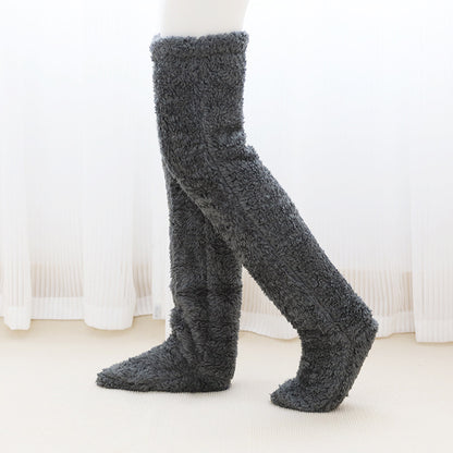 Over Knee High Fuzzy Long Socks