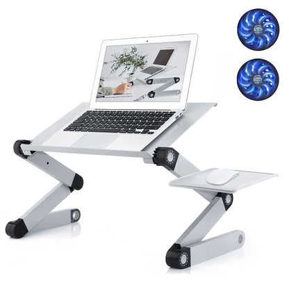 Adjustable Laptop Stand,with 2 CPU Cooling USB Fans