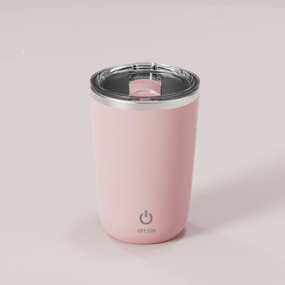 Taza automática de agitación automática de 350ml, taza mezcladora de jugo de leche y café, taza giratoria perezosa eléctrica de acero inoxidable, taza agitadora magnética, utensilios de cocina