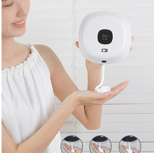 Dispensador de jabón de pared, Sensor inteligente, máquina de jabón de burbujas de inducción montada en la pared