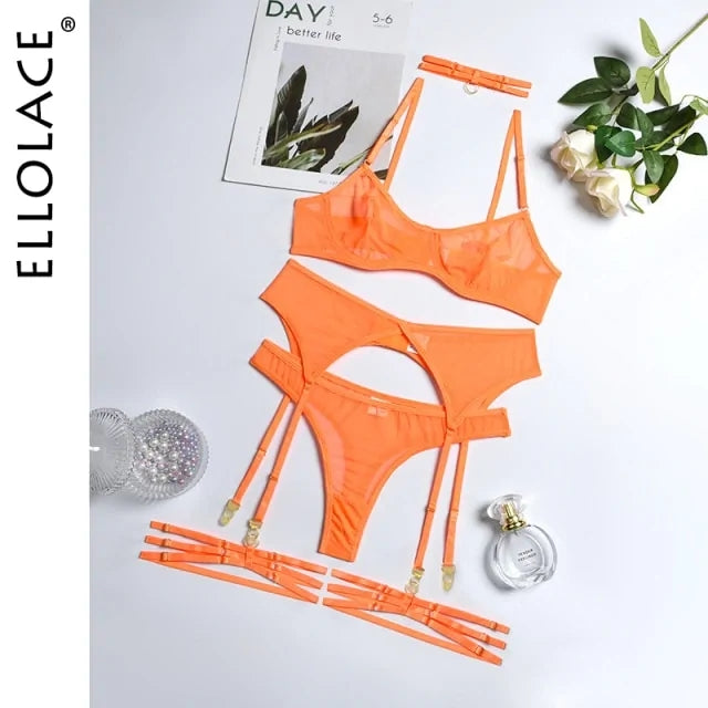 4 Pieces Sexy Erotic Lingerie