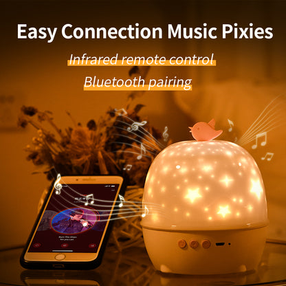 6 Kinds Of Projection Patterns Bluetooth Sound Lamp