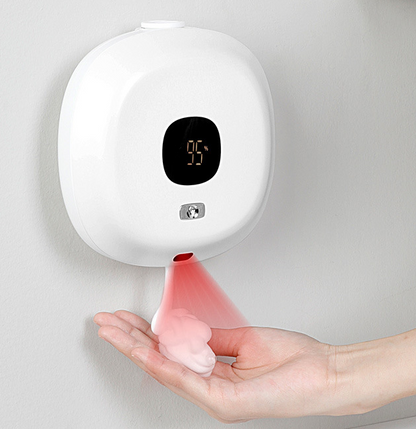 Dispensador de jabón de pared, Sensor inteligente, máquina de jabón de burbujas de inducción montada en la pared