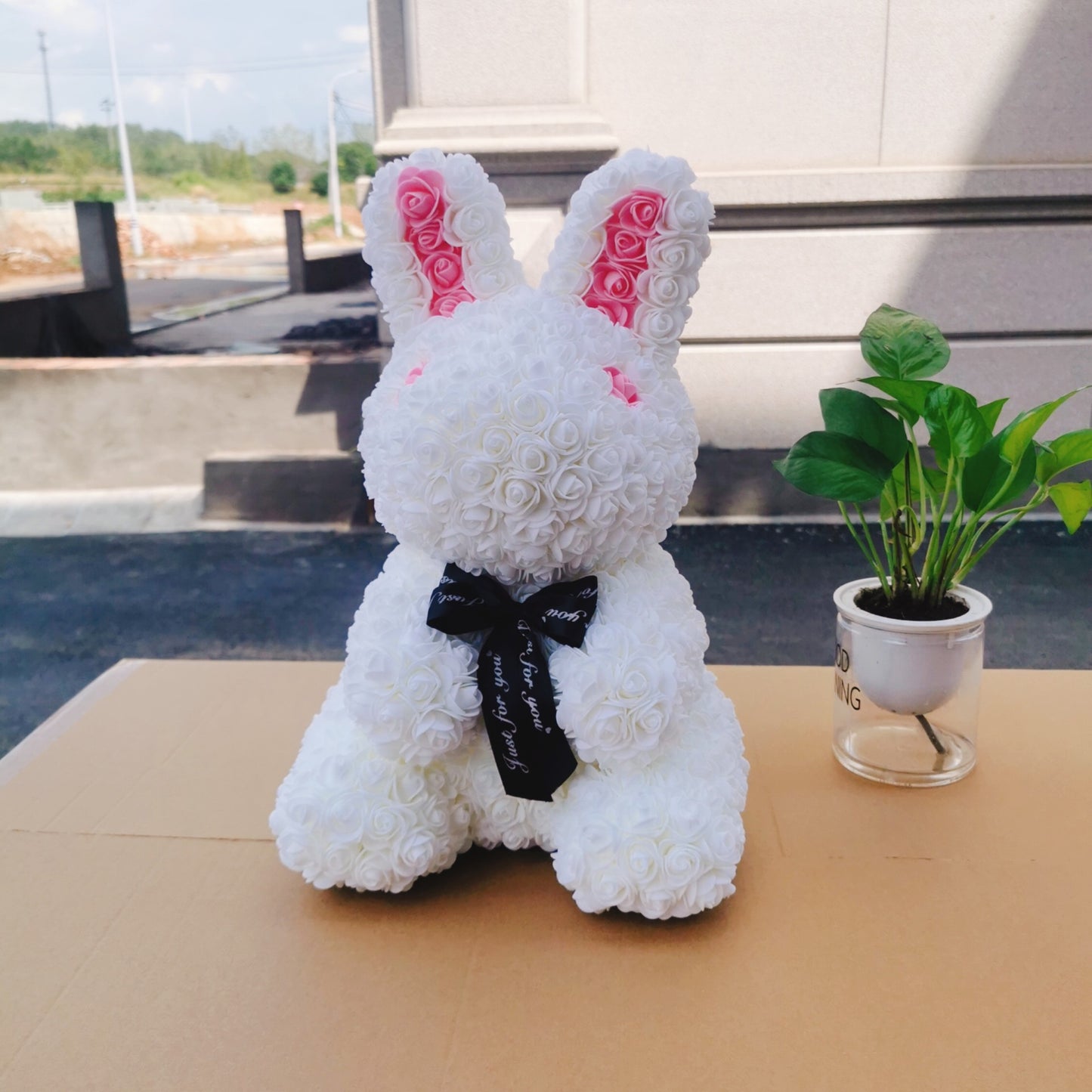 45cm Roses Valentines Day Flower Rabbit