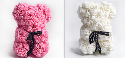 Valentine's Day Gift Rose Bear Eternal Flower Rose Teddy Bear PE Foam Bear 25cm Valentines Day