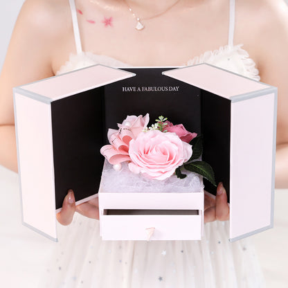 Valentine's Day Creative Roses Jewelry  Box