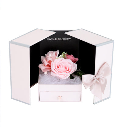 Valentine's Day Creative Roses Jewelry  Box