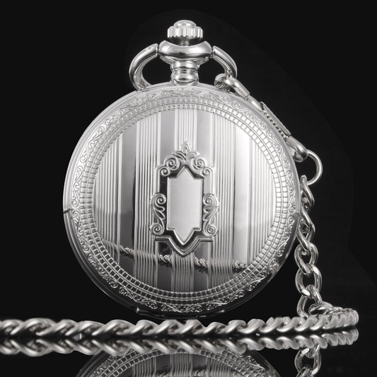 Escudo Reloj de bolsillo mecánico automático Regalos para hombres y mujeres