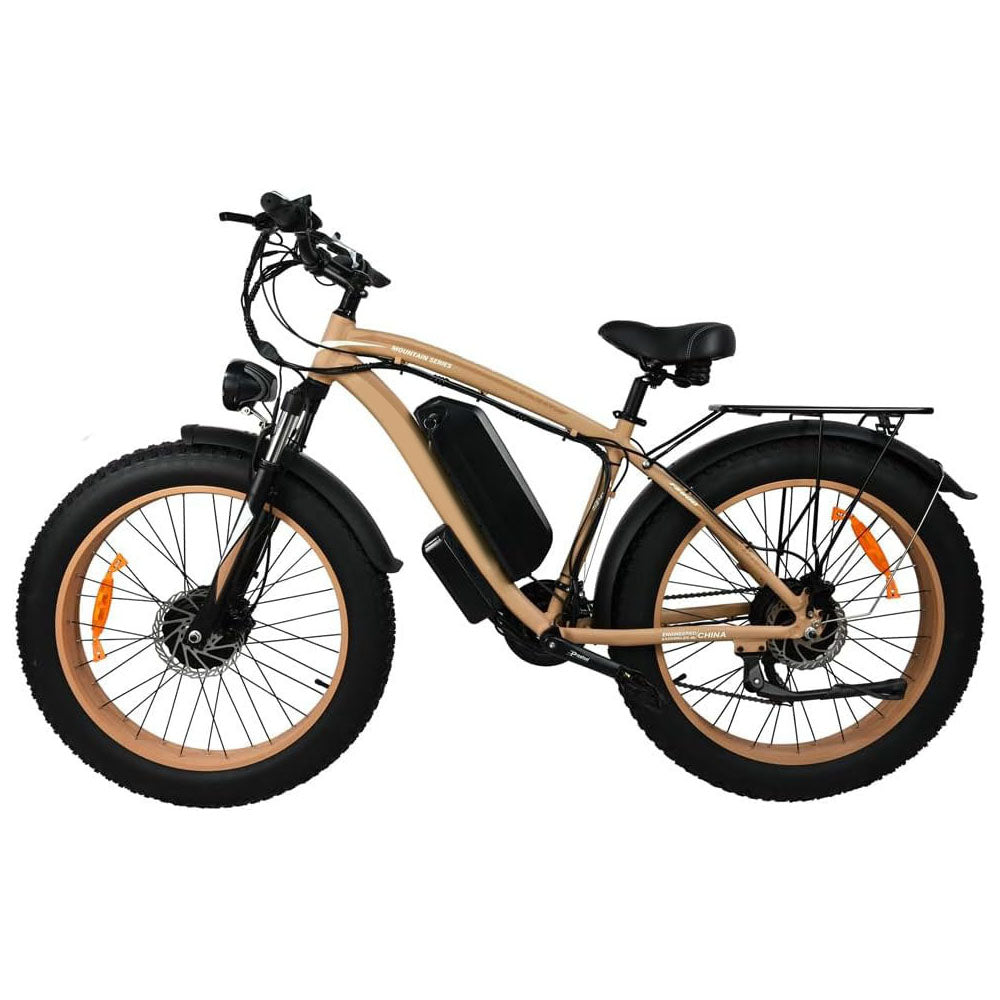 Bicicleta eléctrica de 2000W y 31 MPH con neumático grueso de 26 pulgadas y 21 velocidades 