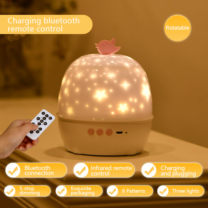 6 Kinds Of Projection Patterns Bluetooth Sound Lamp